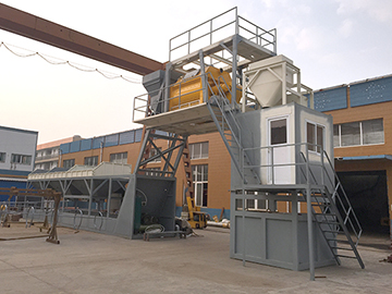Without base concrete batching plant
