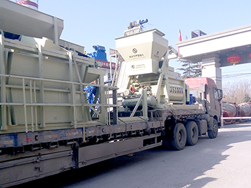 Jianxin mechanical concrete batching plant delivery site on