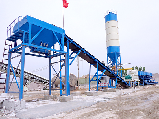600 tons of stabilized soil mixing plant in Qi County, Mengz