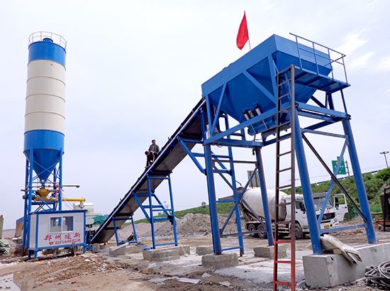 600 tons of stabilized soil mixing plant in Qi County, Mengz