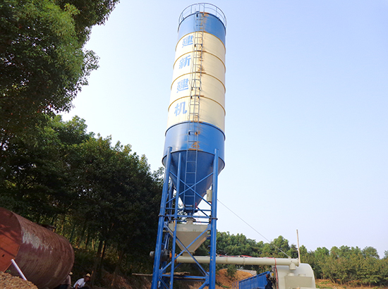 Hunan 500 tons stabilized soil mixing plant site case