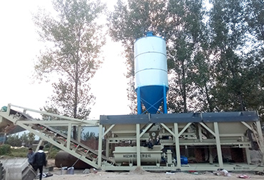 Heze 400T Stabilized soil mixing Plant integrated machine