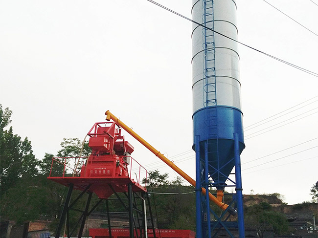 Successful installation and commissioning of HZS35 small concrete batching plant in Huozhou, Shanxi, China