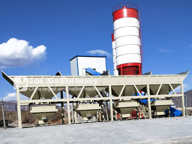 HZS75 Concrete Mixing Station start Installation and Commissioning in Kashifu County Xinjiang