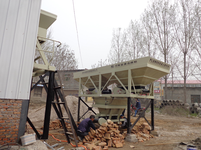 Application Case of Jianxin JS500 Small Concrete Mixer in Huozhou 25 Mixing Station in Shanxi