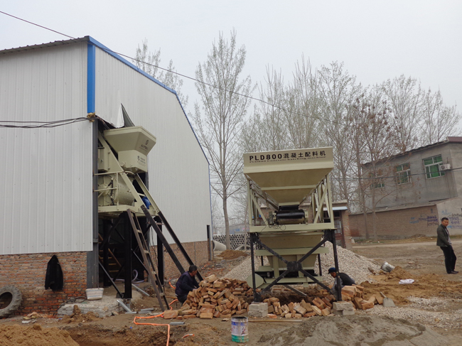 Application Case of Jianxin JS500 Small Concrete Mixer in Huozhou 25 Mixing Station in Shanxi