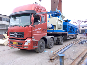 A HZS75 concrete batching plant were delivered to Gansu on J