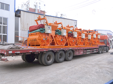 Guangxi JS500 mixer delivery site on July 13