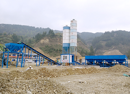 600 tons stabilized soil mixing plant site case in Kerry, Gu