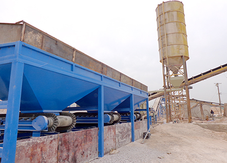 Hunan 300 tons stabilized soil mixing plant site case