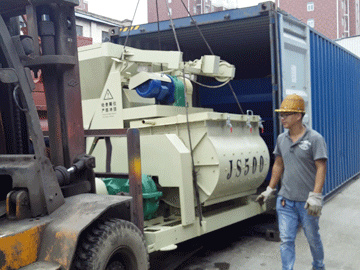 UAE customer HZS25 mixing station ready to delivery