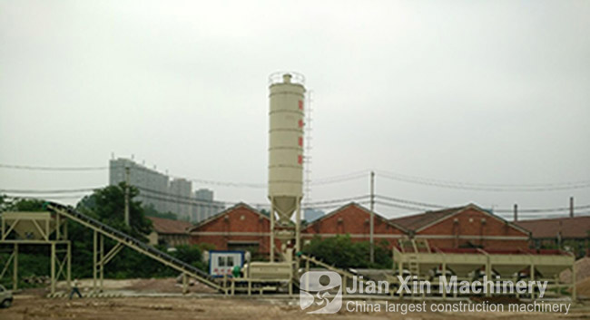 The stable soil mixing plant of zhengzhou jianxin machinery works in wuhan, China.