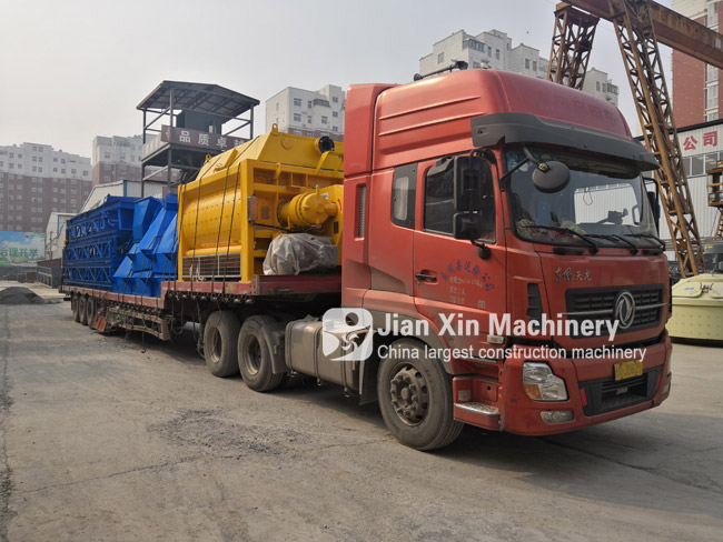 Jianxin JS2000 forced concrete mixer re-enters Wuhan(图1)