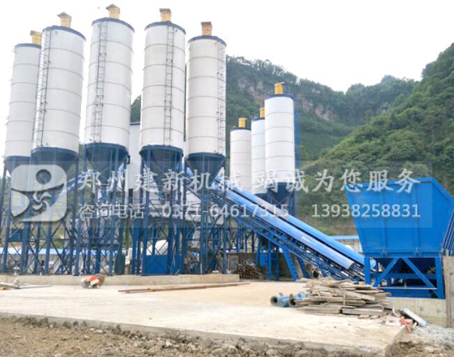 Jianxin Machinery Double 180 Large Concrete Mixing Plant Yunnan Weixin Installation Completed(图1)