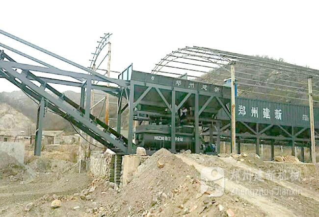  Jianxin Machinery 300 Stabilized Soil Mixing Station One Machine Completed Installation in Baoding, Hebei Province(图1)