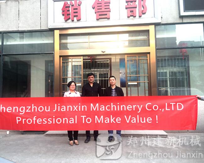 Indias construction industry benchmarking customers visit Jianxin Machinery(图1)