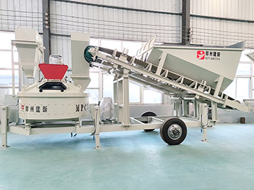 vertical axis mobile mixing plant